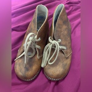 Mon Petit toddler brown leather boots